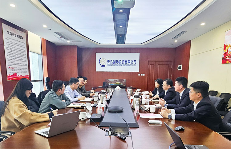 青島國(guó)投公司黨委委員、副總經(jīng)理陳軍會(huì)見青島紅星化工集團(tuán)黨委委員、副總經(jīng)理王舒云一行